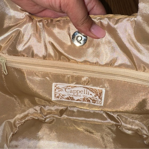 Floral Medium Cornhusk Cappelli Straworld Bag - Picture 3 of 9